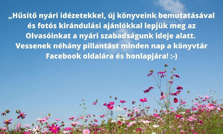 Nyári zárvatartás