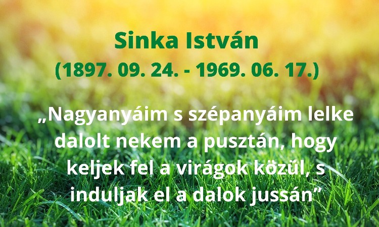 Olvass online! - Sinka István 51 évvel ezelőtt hunyt el