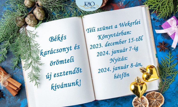 A Wekerlei Könyvtár ünnepi nyitvatartása