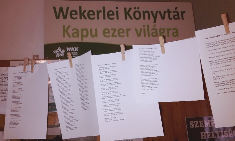 VERSFAL a Magyar költészet napjára