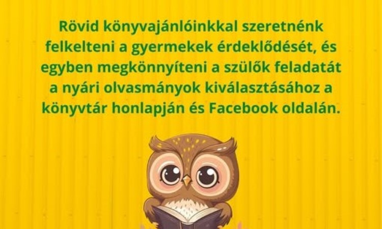 Szünidei könyvsoroló - Péntek esti mesék :: 2025. 06.23-29.