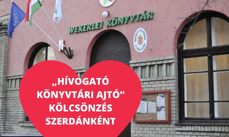 „HÍVOGATÓ KÖNYVTÁRI AJTÓ” - KÖLCSÖNZÉS SZERDÁNKÉNT